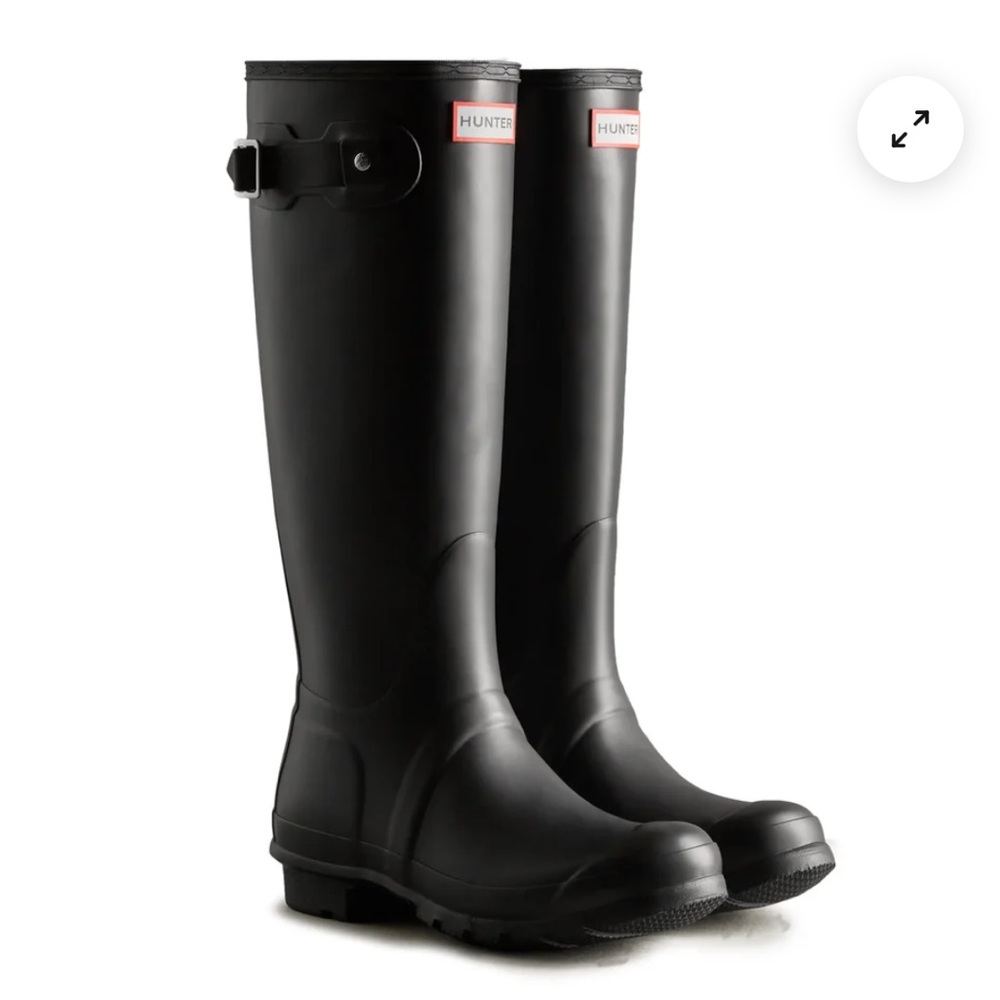 ✨Hunter Classic Black Boots with Buckle